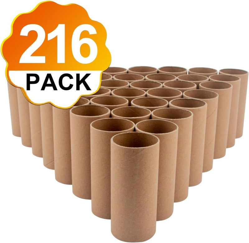 CFKJ 216 Pack Craft Rolls, Round Cardboard Tubes for Crafts, Paper Rolls for Classroom, for DIY Art- 1.57"x3.9"x54, 1.65"x3.9"x54, 1.51"x3.9"x54, 1.42"x3.9"x54 - Image 2